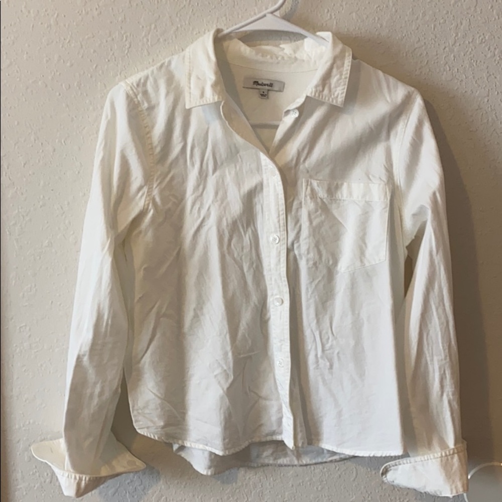 Madewell white button down